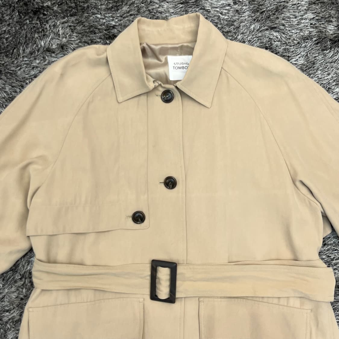 스튜디오톰보이 여성 벨티드 트렌치코트 (85-92-160) 상품이미지2