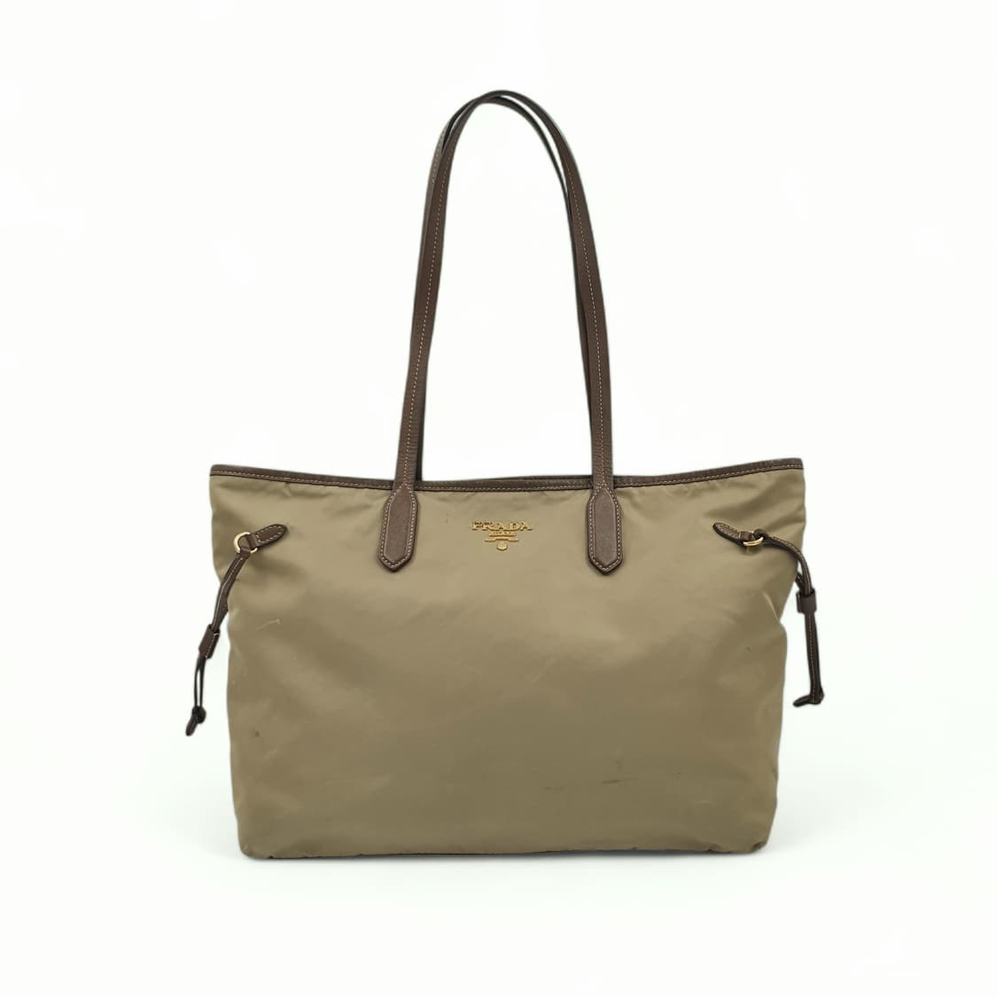 프라다 리나일론 금장 카키 쇼퍼백 숄더백 상품이미지1
