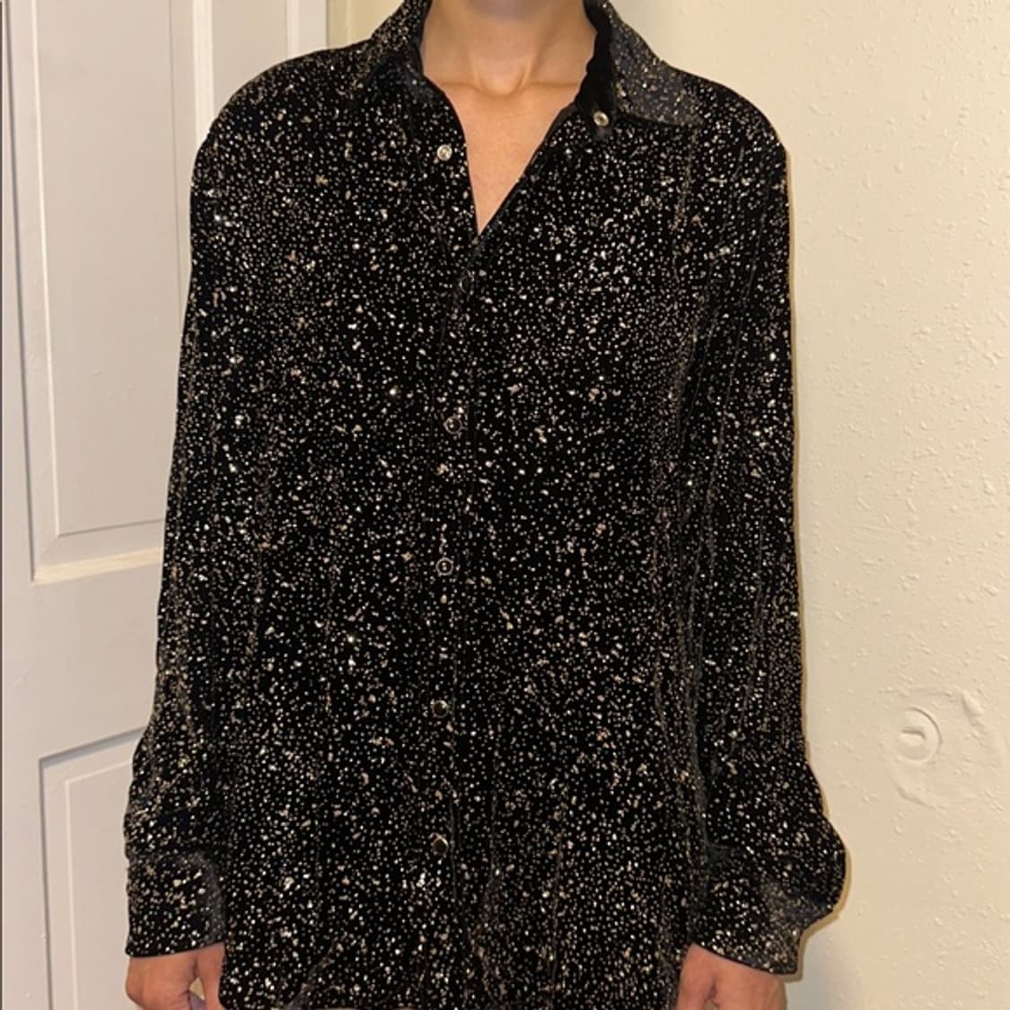 생로랑 글리터 셔츠 상품이미지1