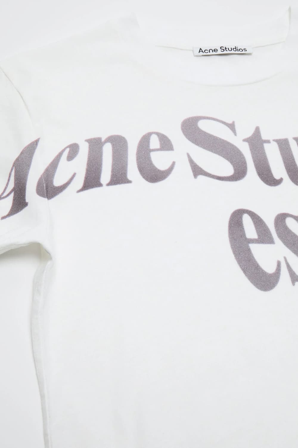 [S,M]아크네스튜디오 26ss 피티드 로고 티셔츠/화이트 상품이미지5