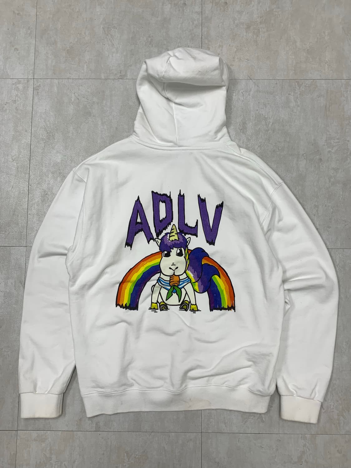 아크메드라비 유니콘 그래픽 화이트 후드티 상품이미지2