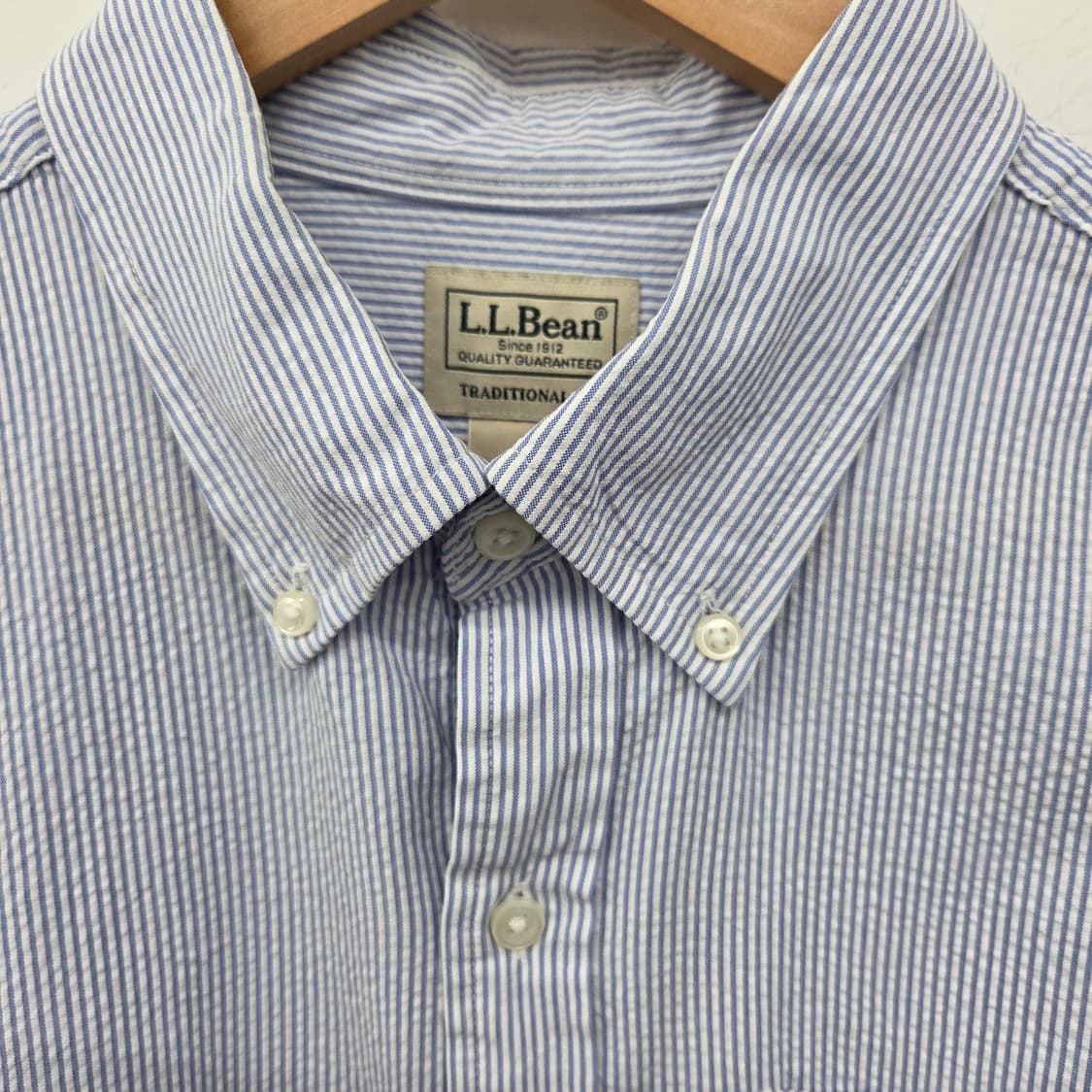 엘엘빈 llbean 스트라이프 긴팔 셔츠 남L 상품이미지3