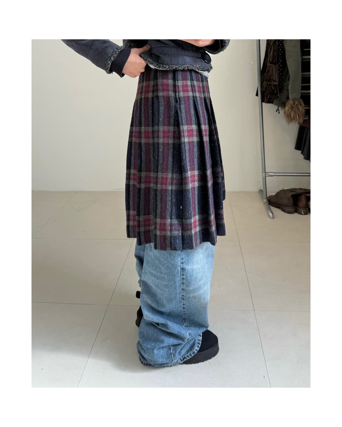 빈티지 울 스커트 상품이미지2