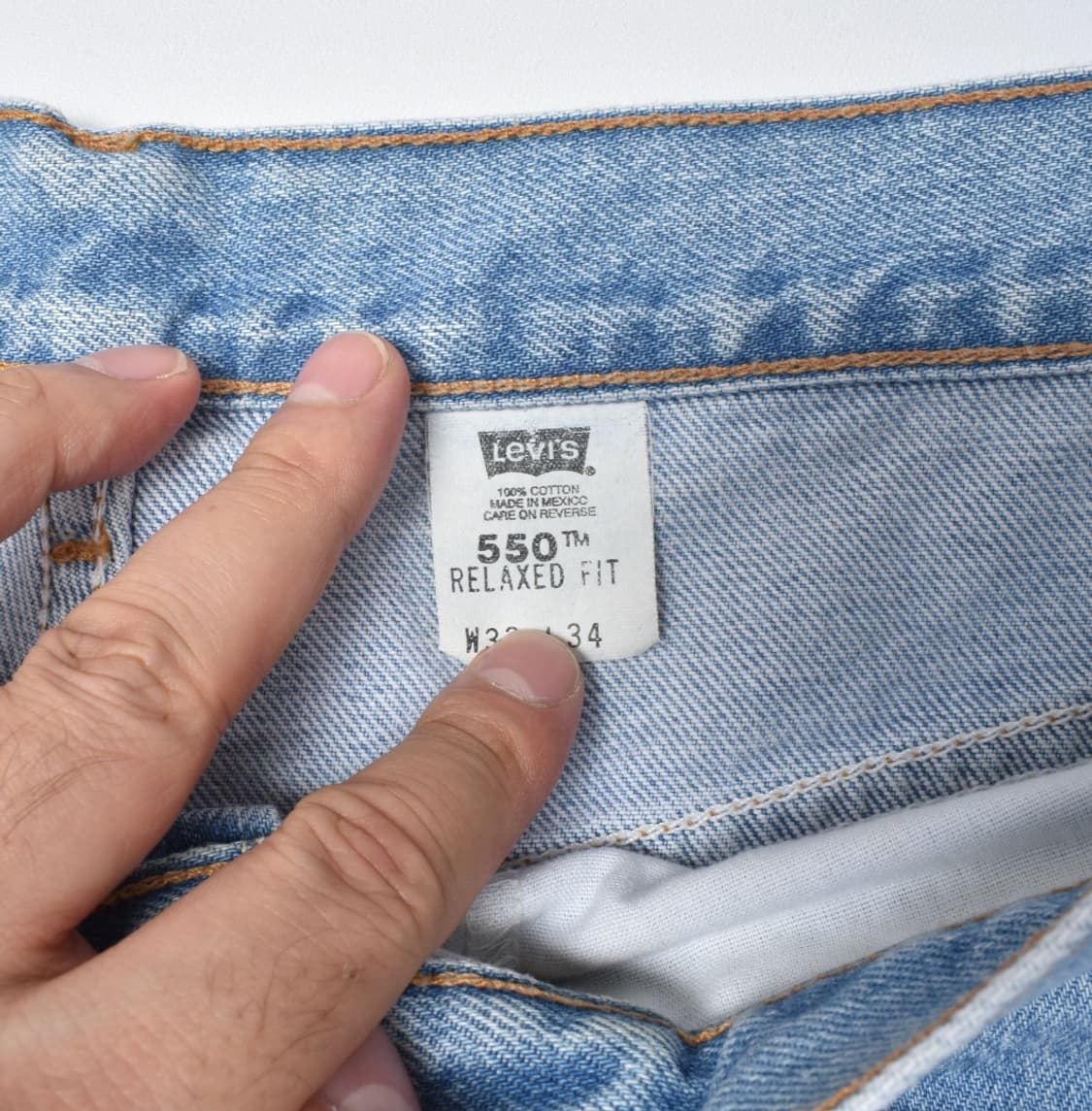 00S 빈티지 리바이스 550청바지 부츠컷 데님팬츠 33 N0760 상품이미지4