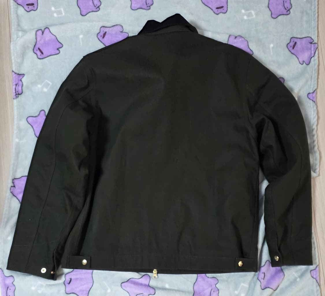 칼하트 WIP 디트로이트 자켓 올리브 블랙 리지드 - 윈터 상품이미지2