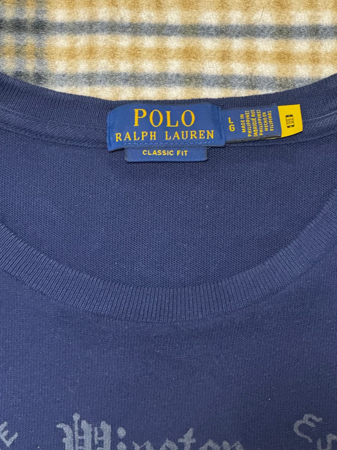 백화점 정품) 폴로 랄프로렌 불독 그래픽 티셔츠(네이비,L) 상품이미지2