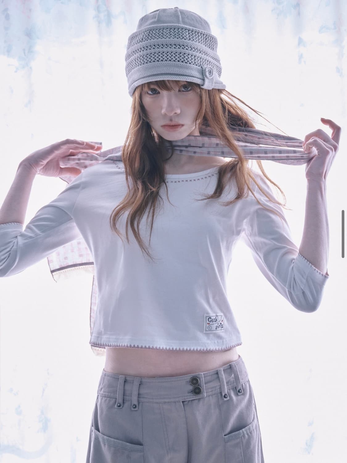 허그유어스킨 버튼 니트 비니 상품이미지2