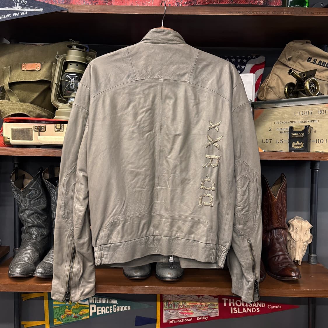 00s 디젤 블랙라벨 쉽스킨 레더 싱글 라이더 자켓 N454 상품이미지2