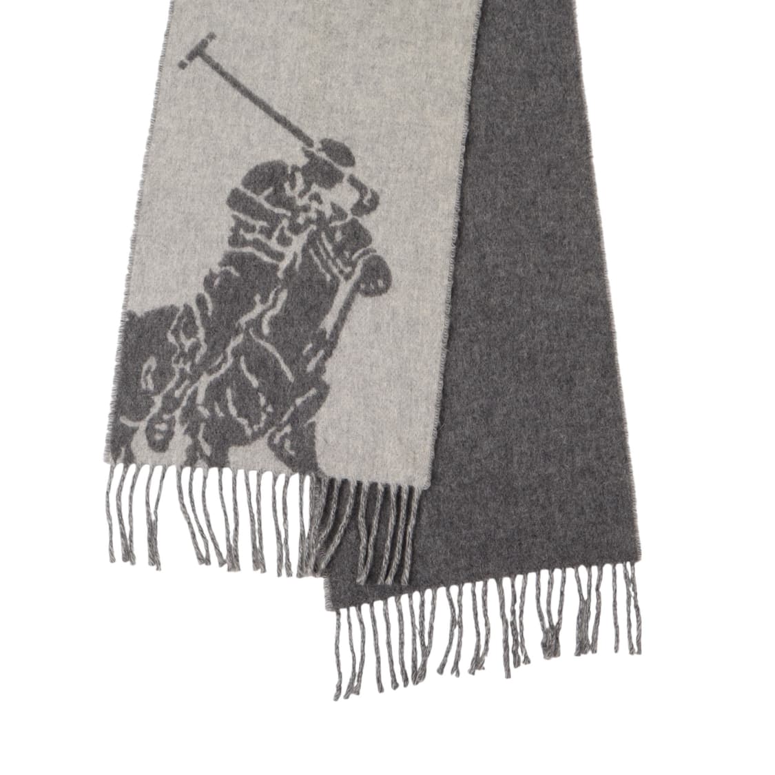 폴로 랄프로렌 2way 빅포니 그레이 울 머플러 상품이미지6