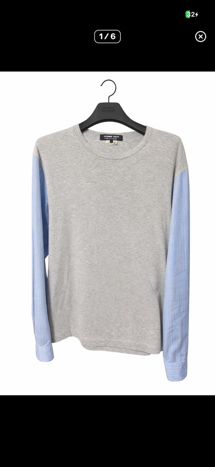 꼼게가르송 옴므 듀스 레이어드 셔츠 롱슬리브 구함미다ㅠㅠ 상품이미지1