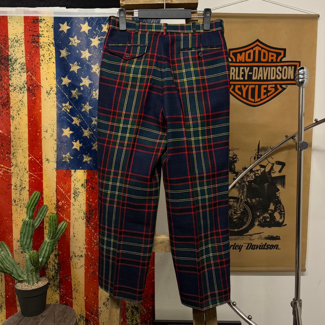 90s 폴로 랄프로렌 프레피 체크 트라우저 슬랙스 팬츠 N308 상품이미지2