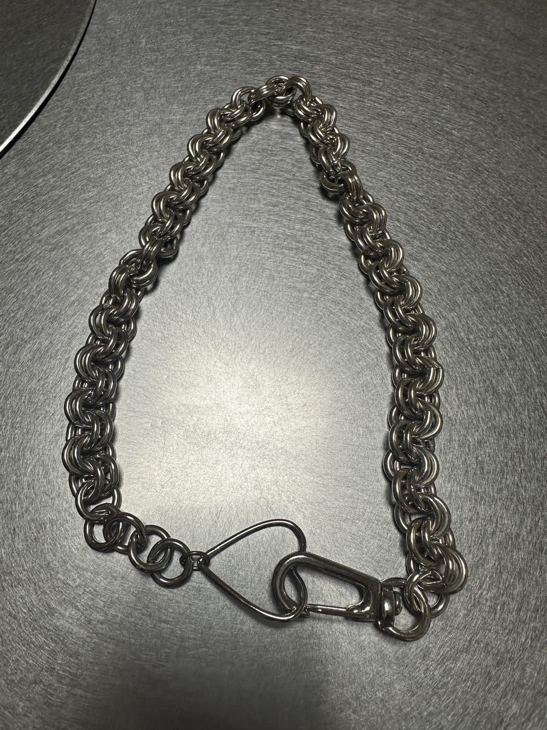 LCDC 볼드 체인 하트 초커 목걸이 상품이미지3