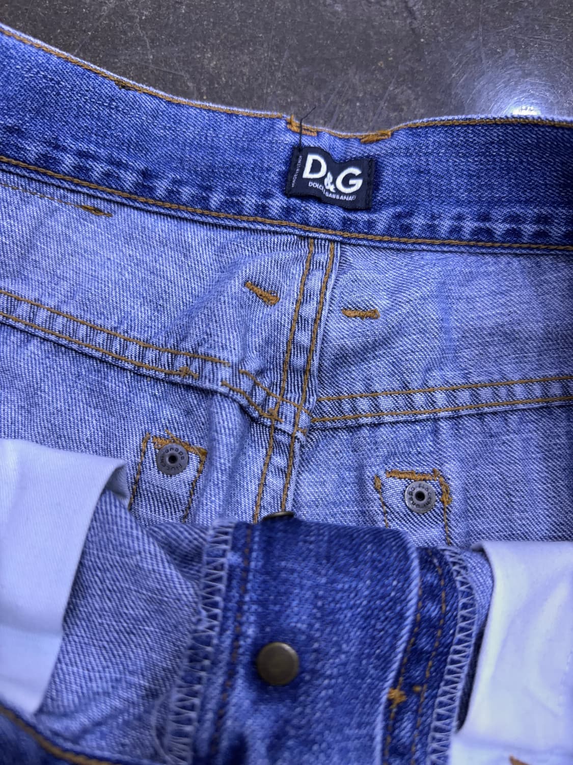 D&G 돌체앤가바나 빈티지 워싱 레귤러핏 데님팬츠 32 상품이미지10