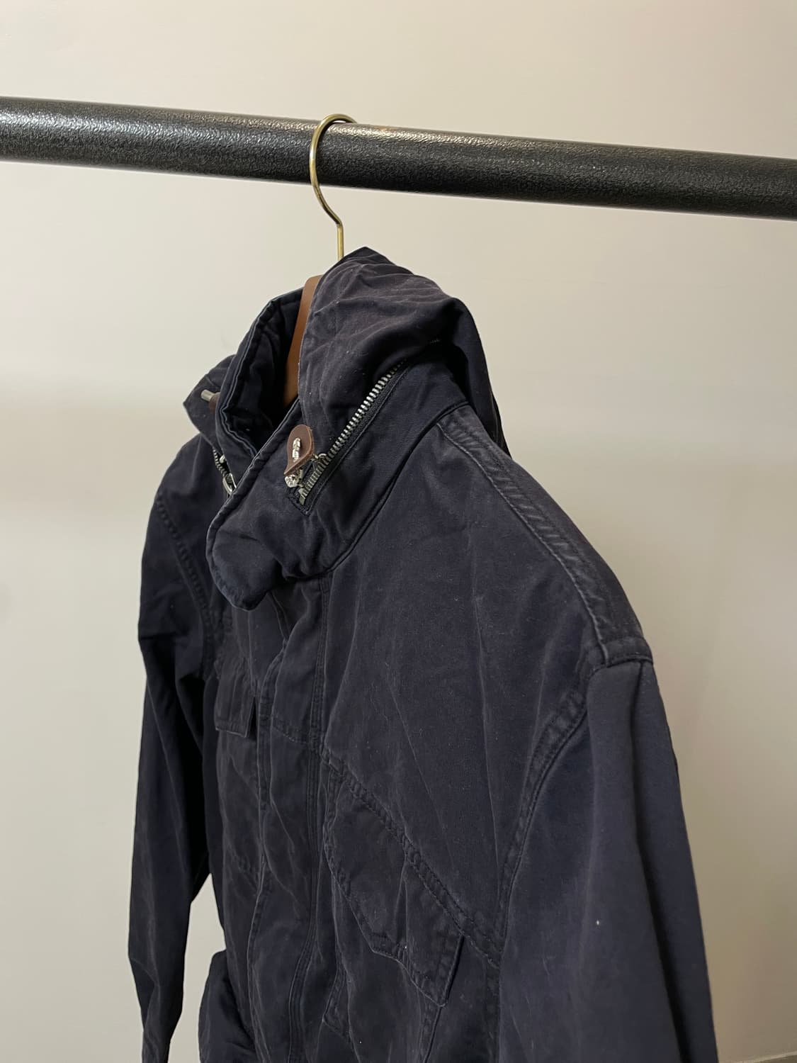 (L) levis 리바이스 화이트탭 히든후드 네이비 야상 자켓 상품이미지2