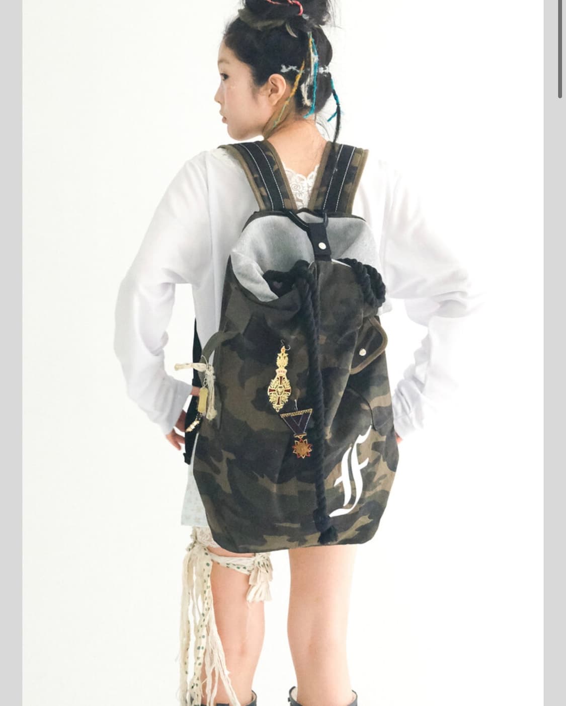 Faerie camo rope loose skater backpack  상품이미지2