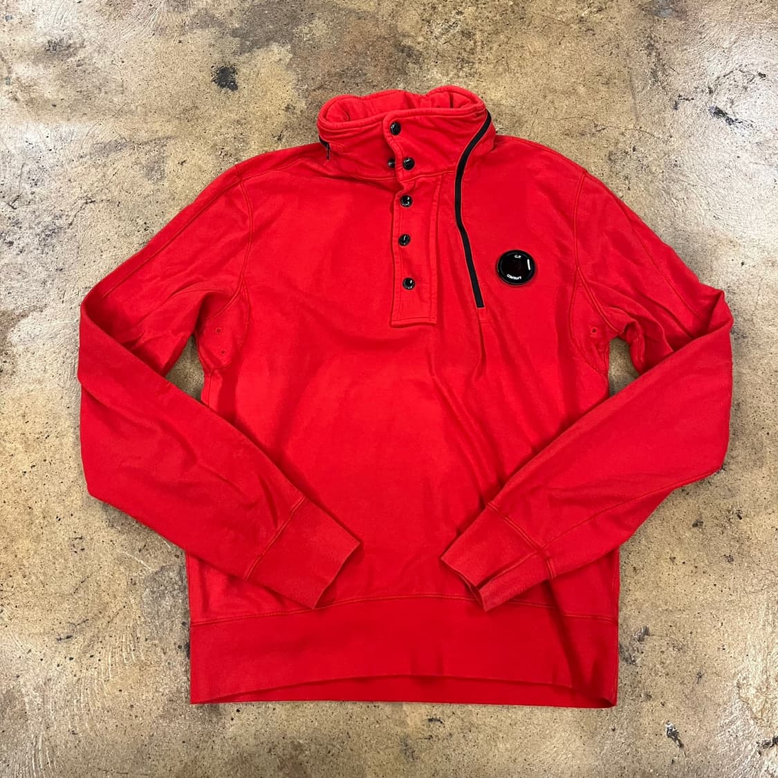 [정품/95] C.P.컴퍼니 레드 기모 맨투맨 티셔츠 b18 상품이미지2