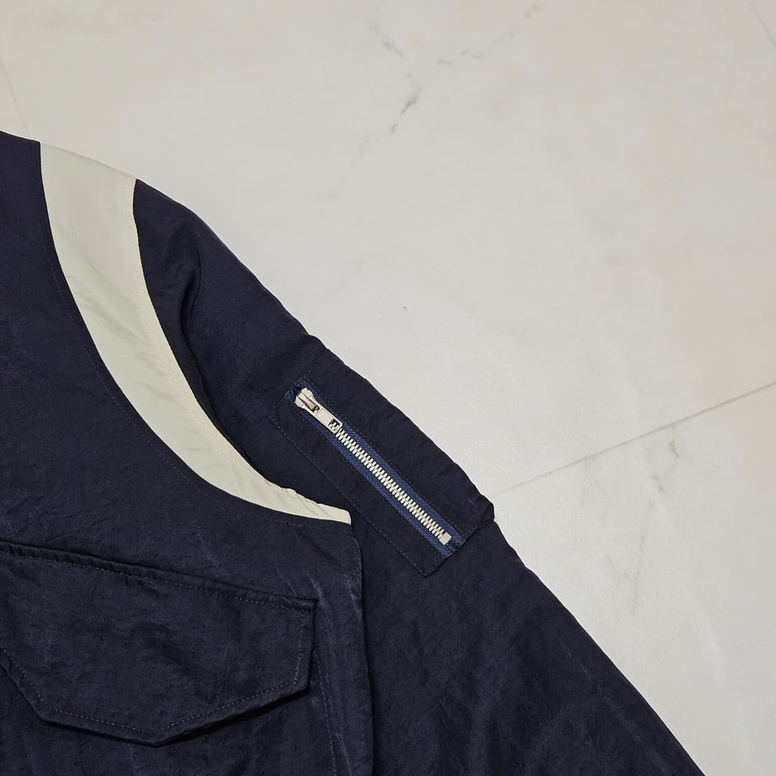 L 파르티멘토 컬러블록 플라이트 블루종 네이비 상품이미지3