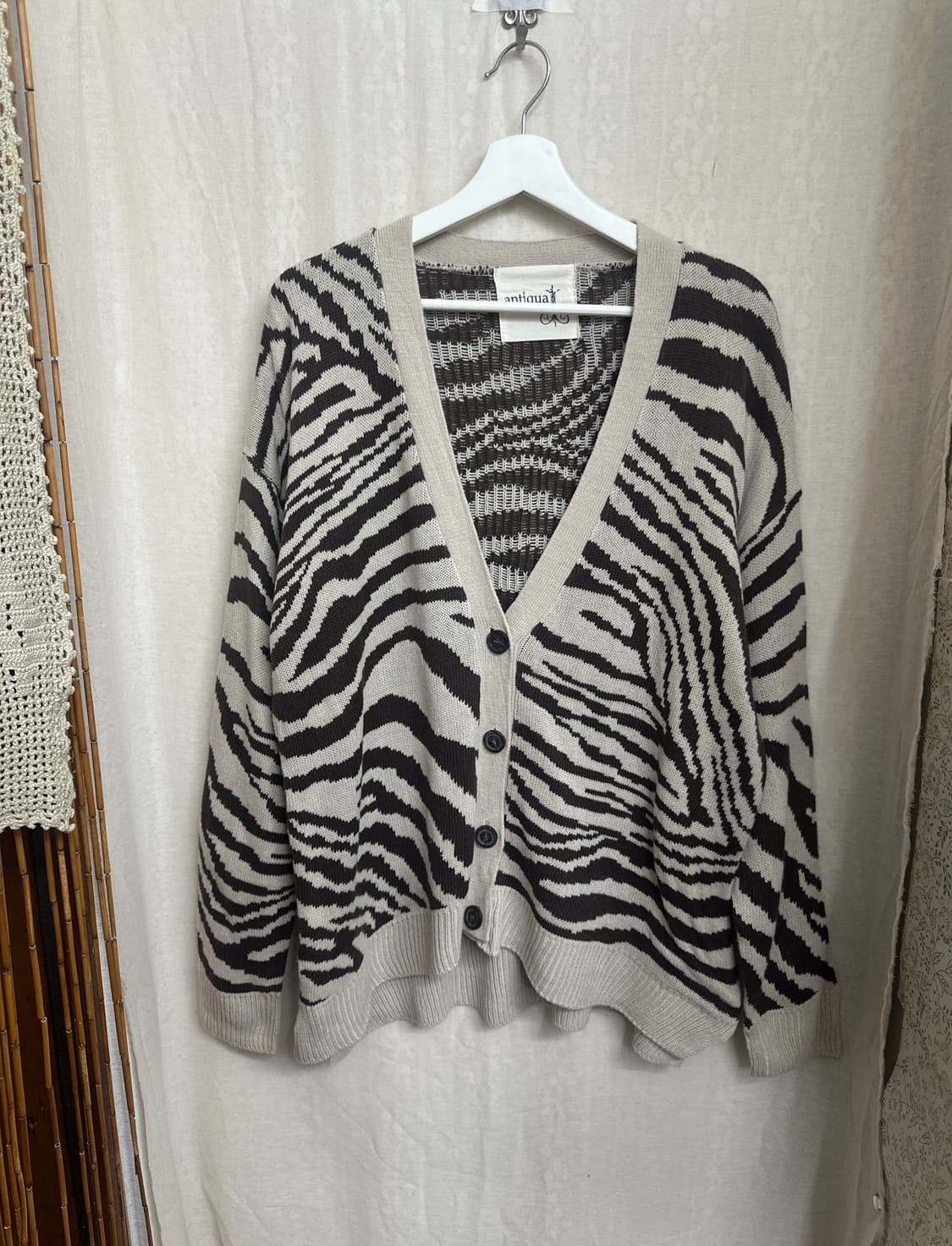 antiqua zebra cardigan 상품이미지1