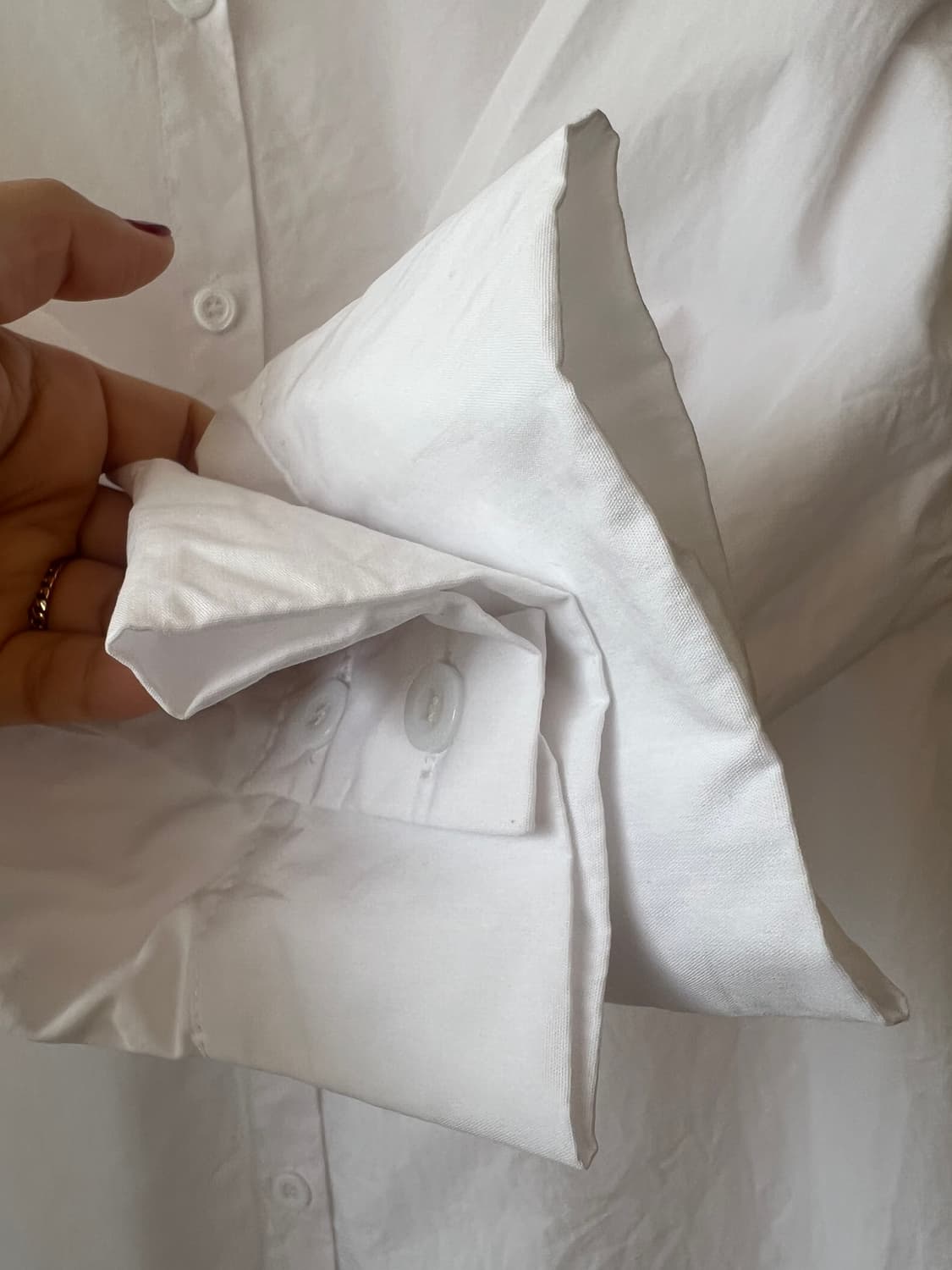 에이비에프지 abfz 여성 화이트 롱셔츠원피스 상품이미지4