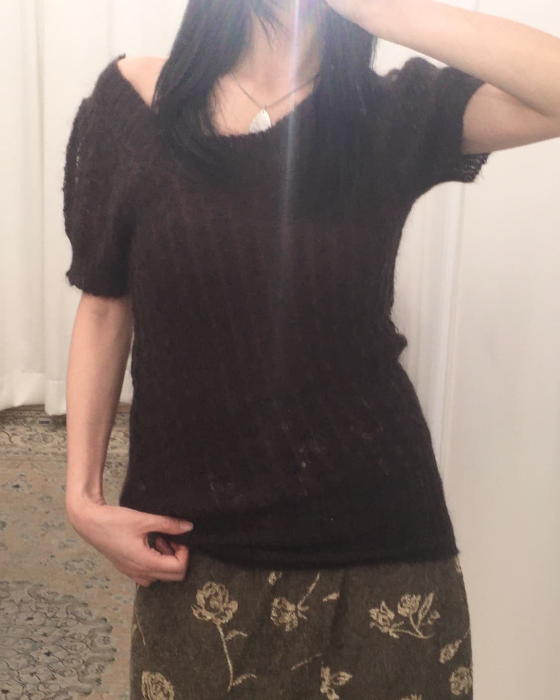 브라운 반팔니트 상품이미지6