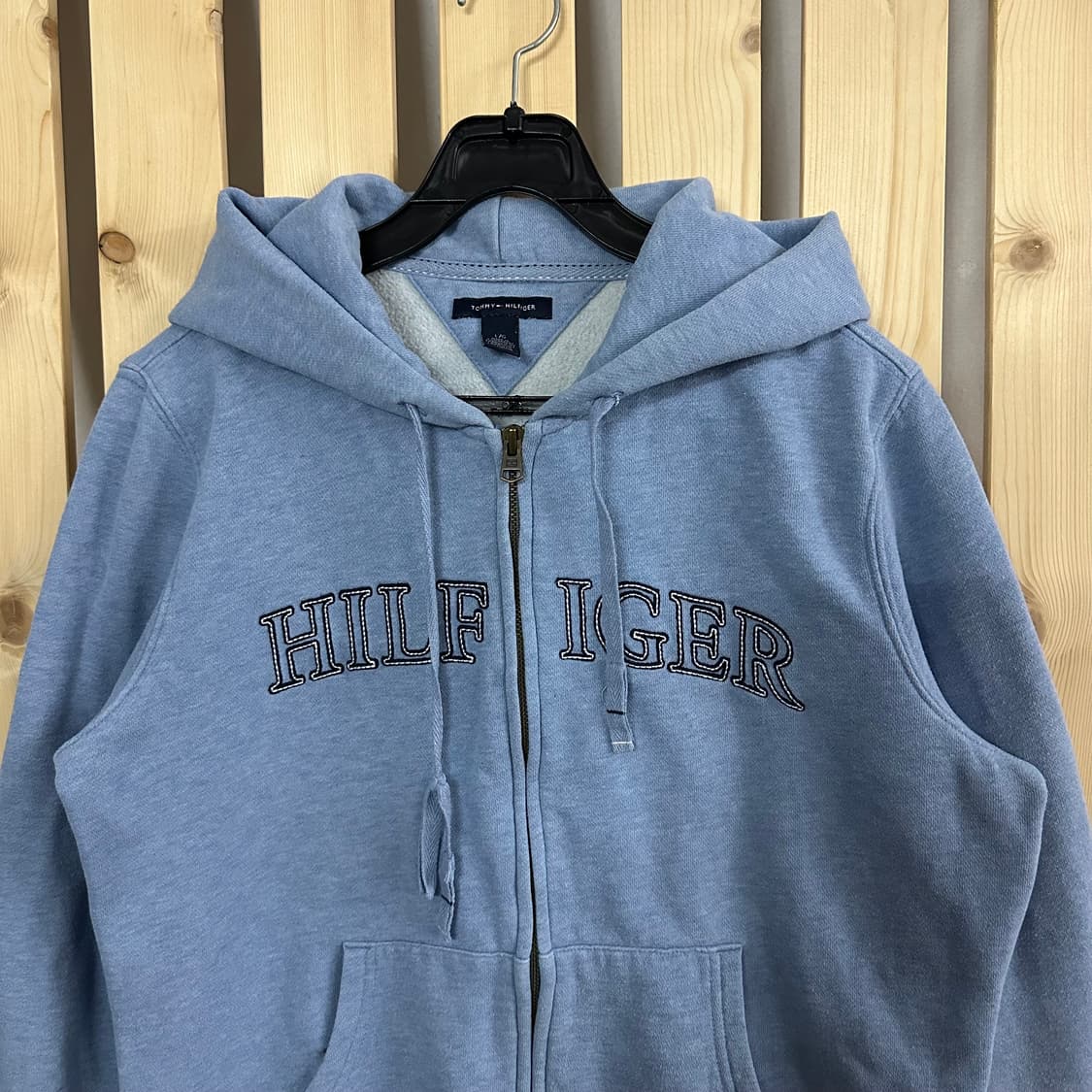 (M) 타미힐피거 스카이블루 후드집업 상품이미지2