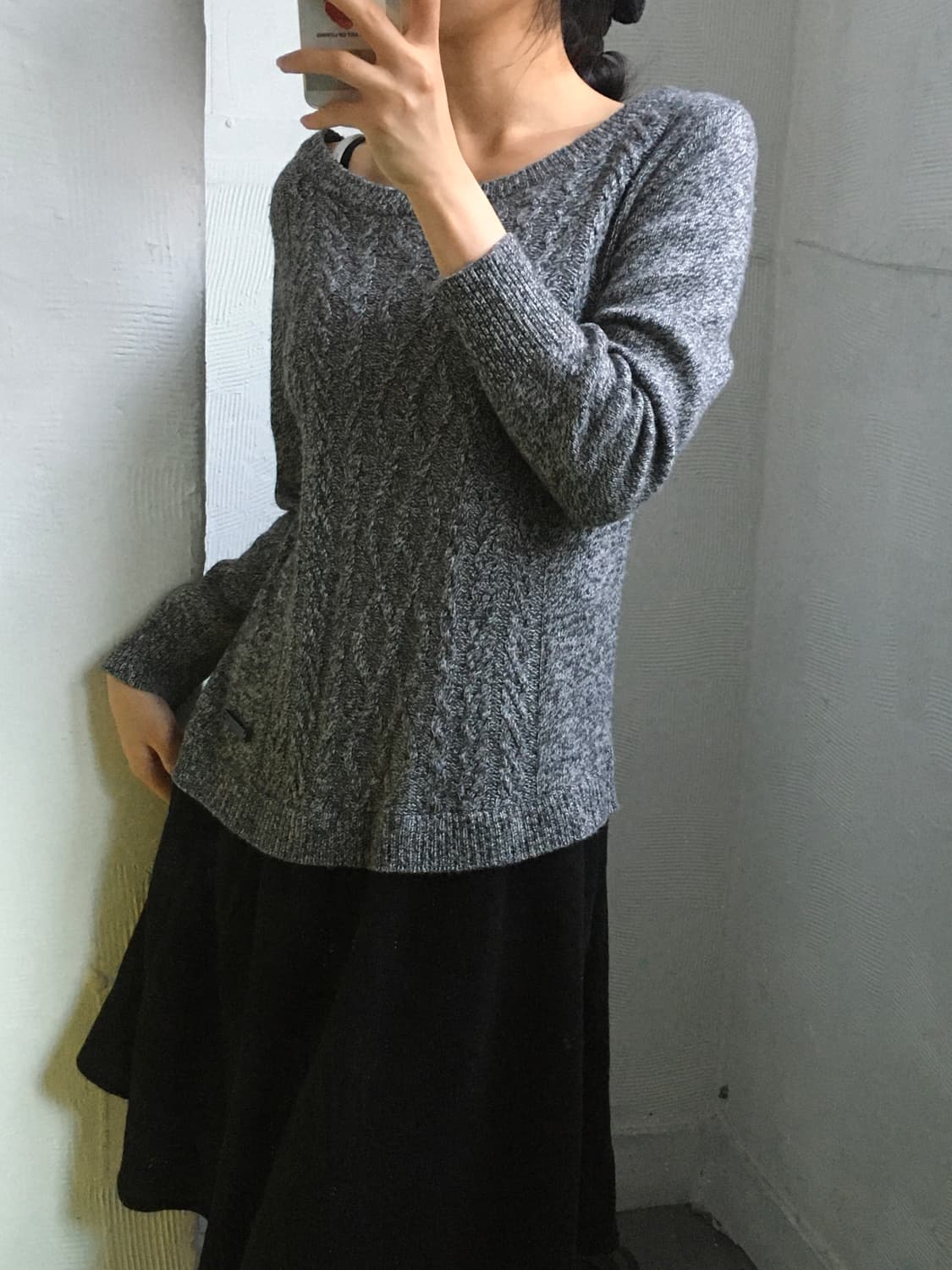 Burberry  버버리 블루라벨 배색 니트 원피스 상품이미지2