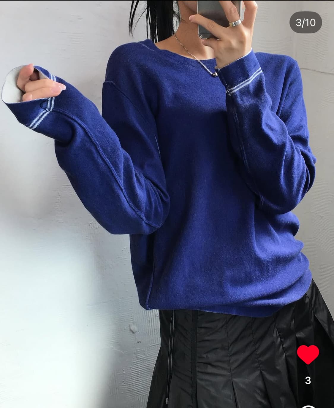 스톤 아일랜드 양면 니트맨투맨  상품이미지3