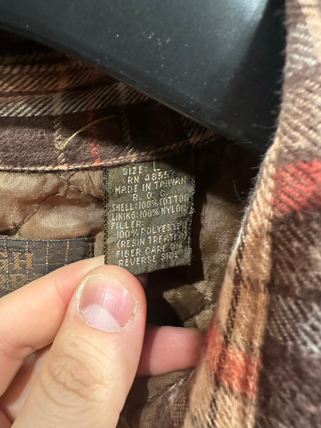 빈티지 90s 퀄팅 플란넬 셔츠  상품이미지3