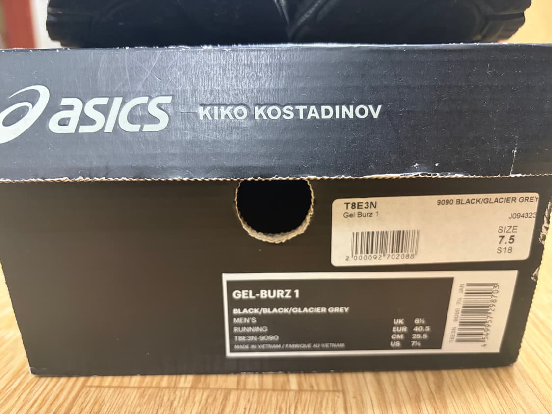 아식스 키코 젤버즈1 블랙 7.5(255) 판매합니다 상품이미지1