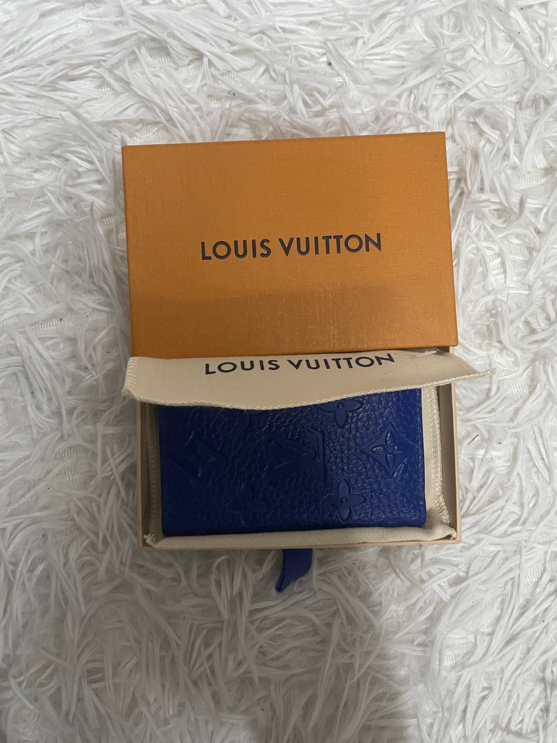 [한정판] [풀구성] [S+급] 루이비통 토뤼옹 오거나이저 카드지갑 블루 상품이미지5