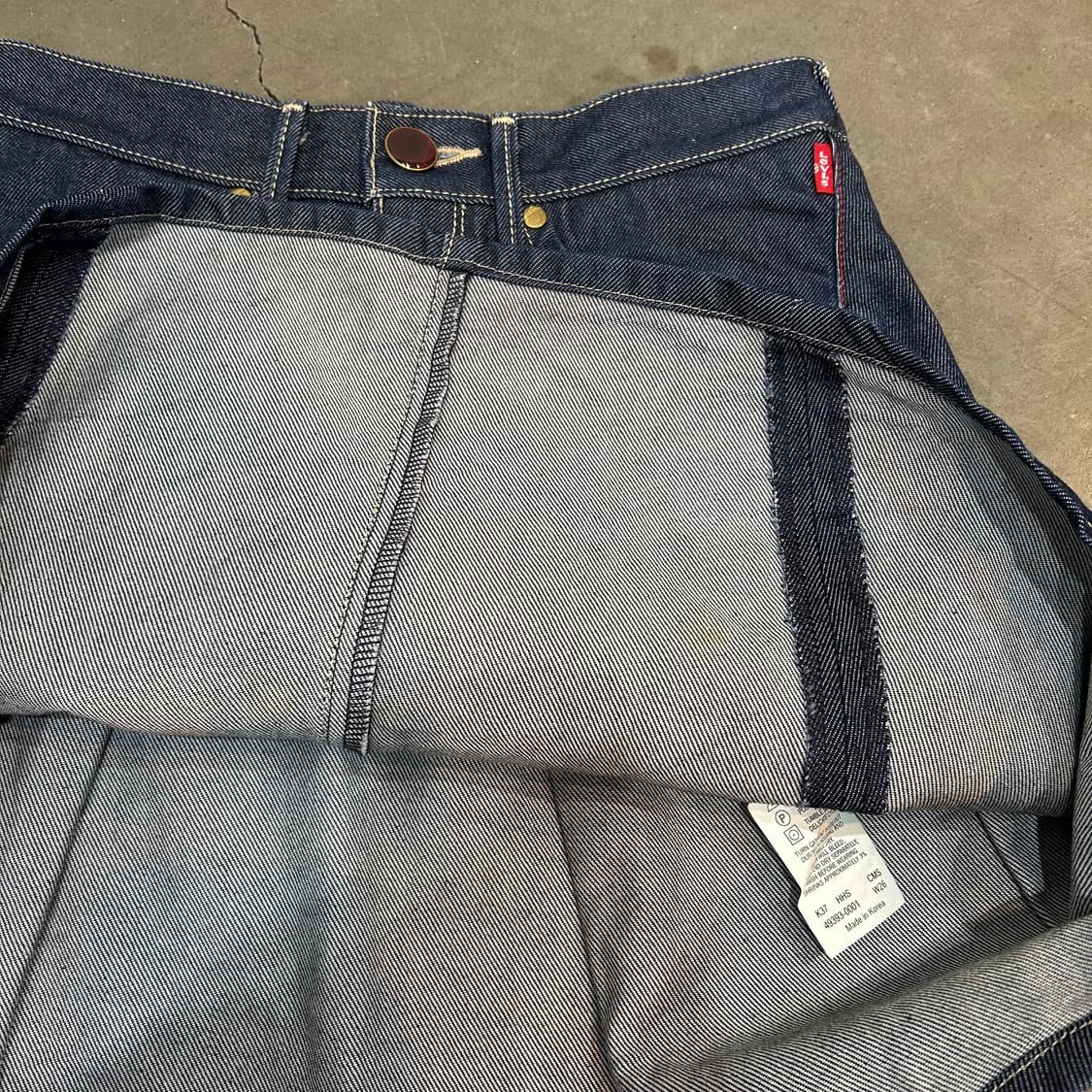 리바이스 엔지니어드진 미디 스커트 상품이미지3