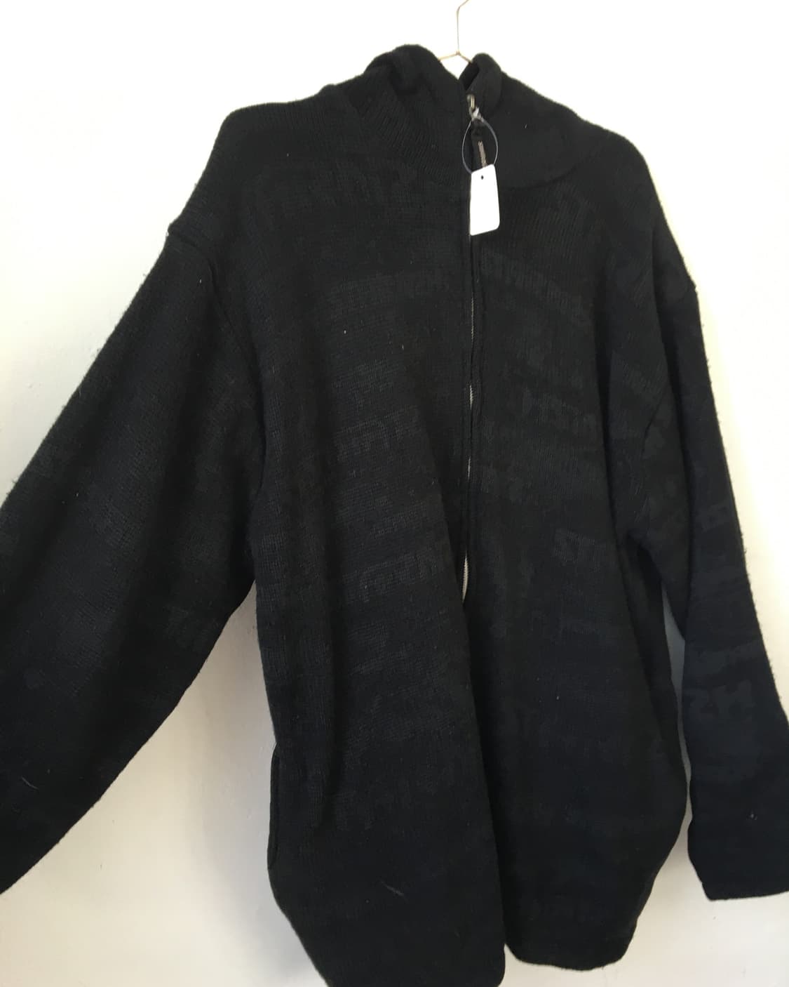 Lettering pattern hood zip up 상품이미지3