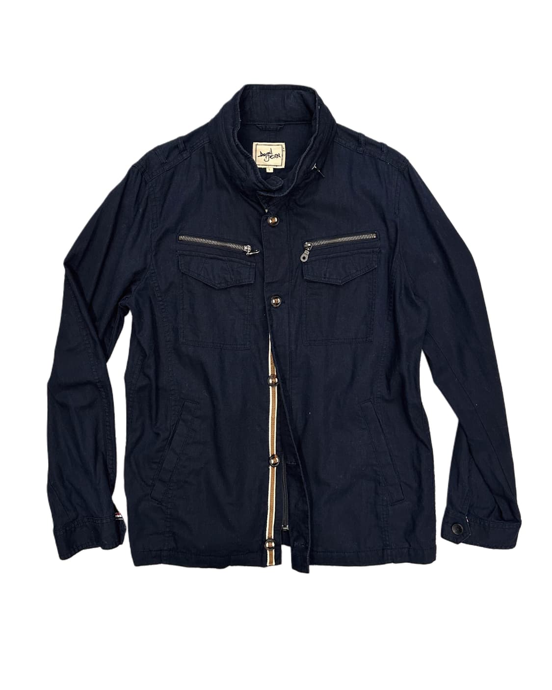 AVAIL JEAN navy cotton 2way-hood jacket  상품이미지1