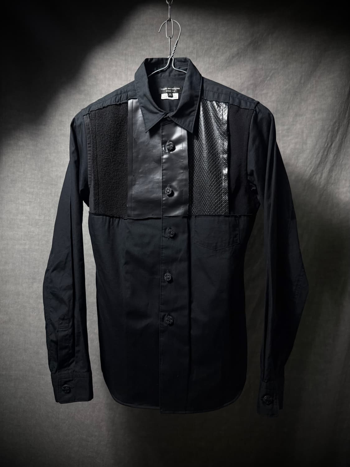 꼼데가르송 옴므 플러스 믹스 패널 셔츠 상품이미지1