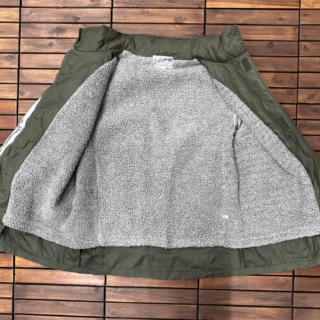 에빌액트 EVILACT 제팬 스컬 본 쉐르파 코치 자켓 (L)  상품이미지6