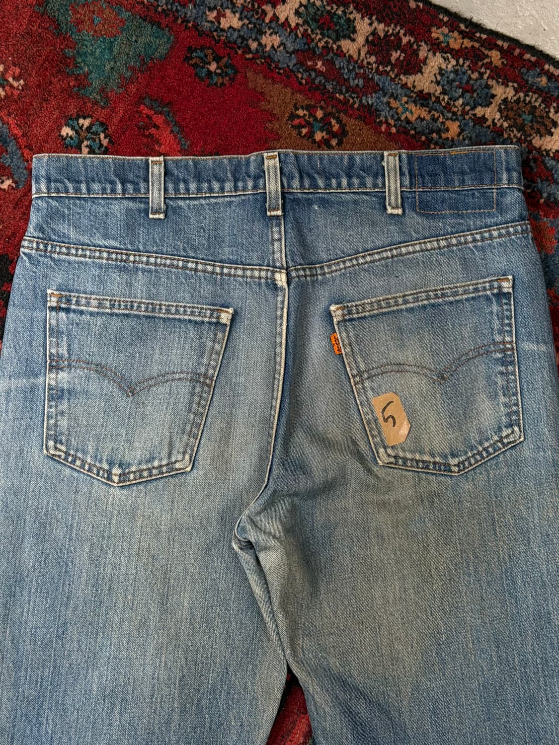 80's USA 빈티지 리바이스 517 오렌지탭 체인스티치 상품이미지6
