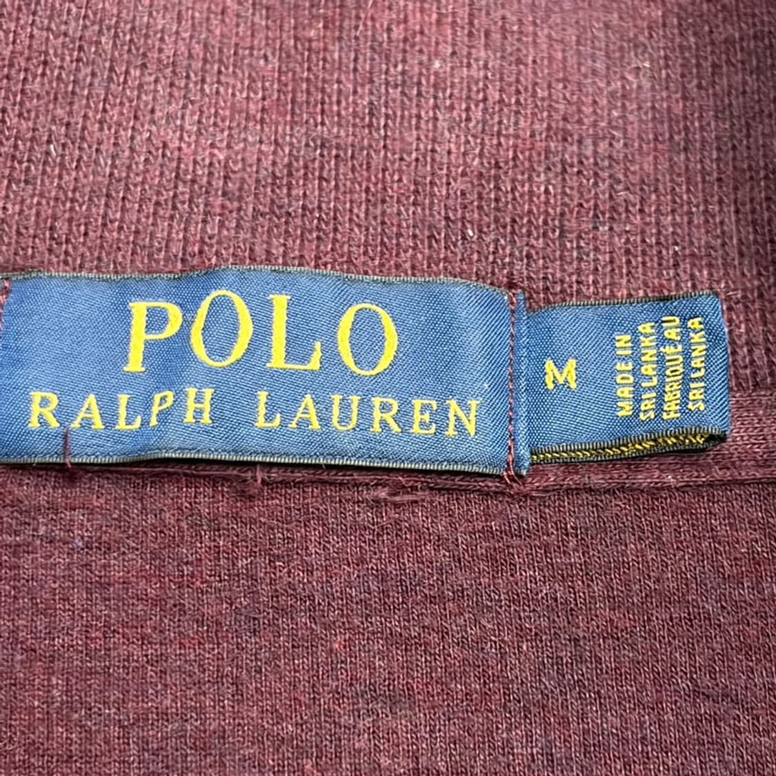 POLO 버건디 그린 포니 반집업 맨투맨 M 상품이미지4