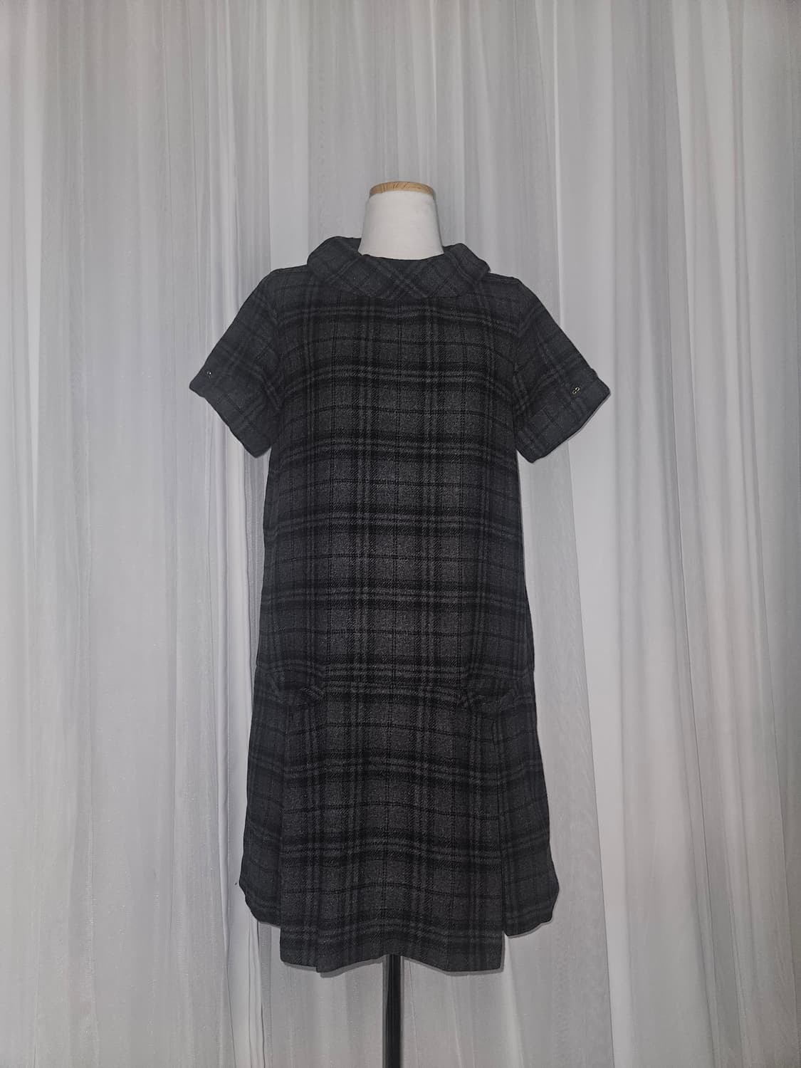 earth music&ecology 빈티지 체크패턴 원피스 상품이미지1