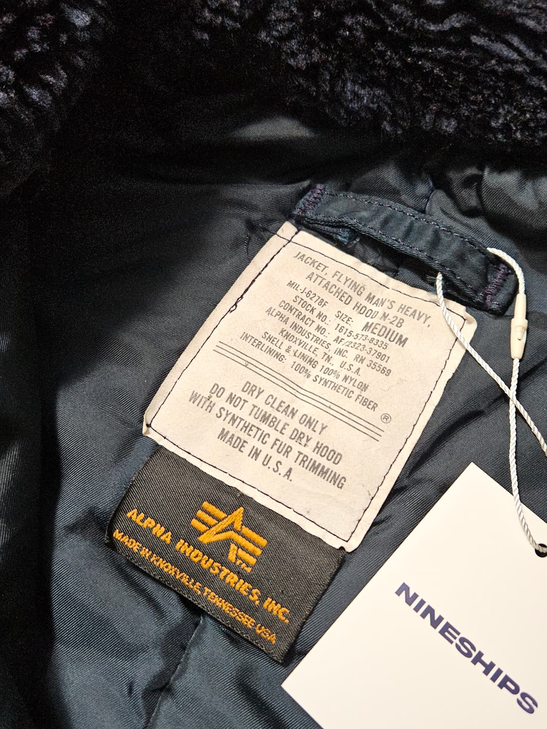 1990's 알파인더스트리 N2B 플라이트 자켓 항공점퍼 M 상품이미지6