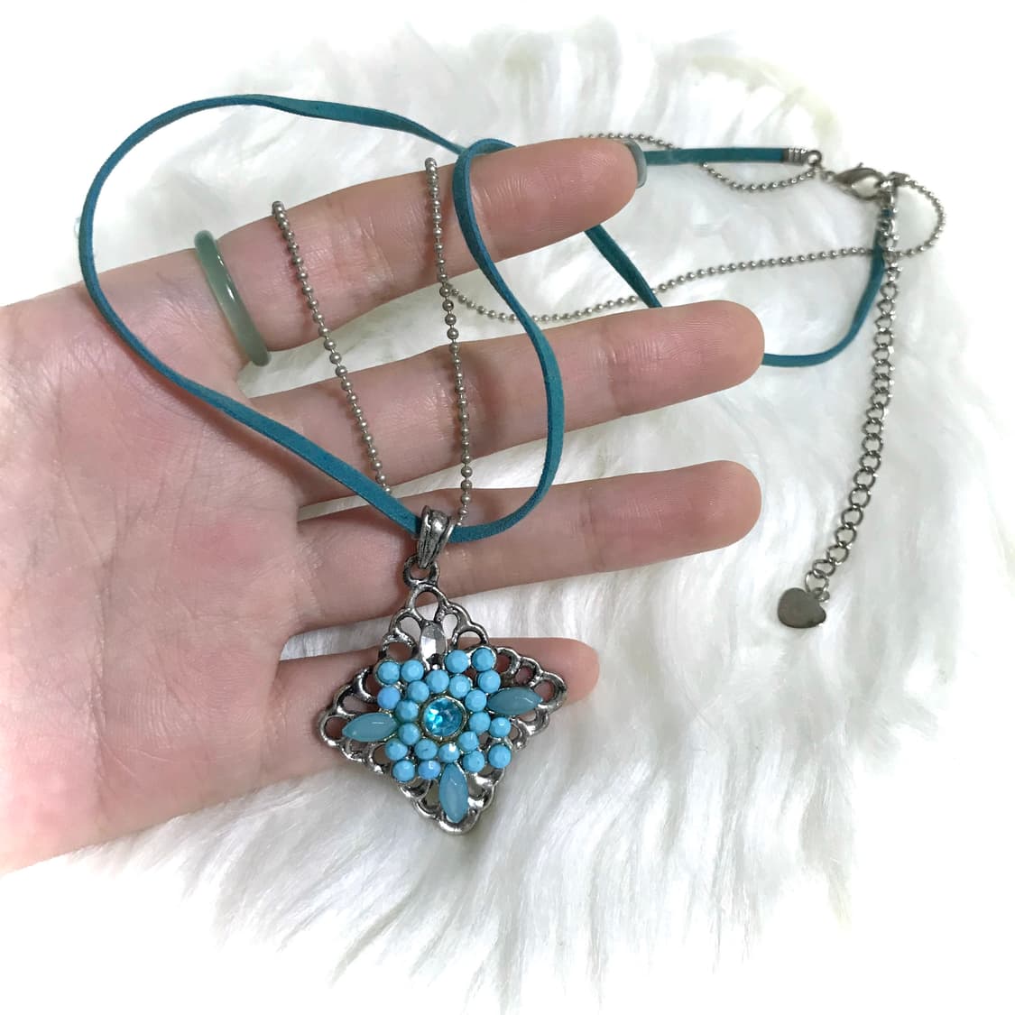 빈티지 민트 갸루 오리엔탈 보헤미안 모리걸 목걸이 상품이미지2