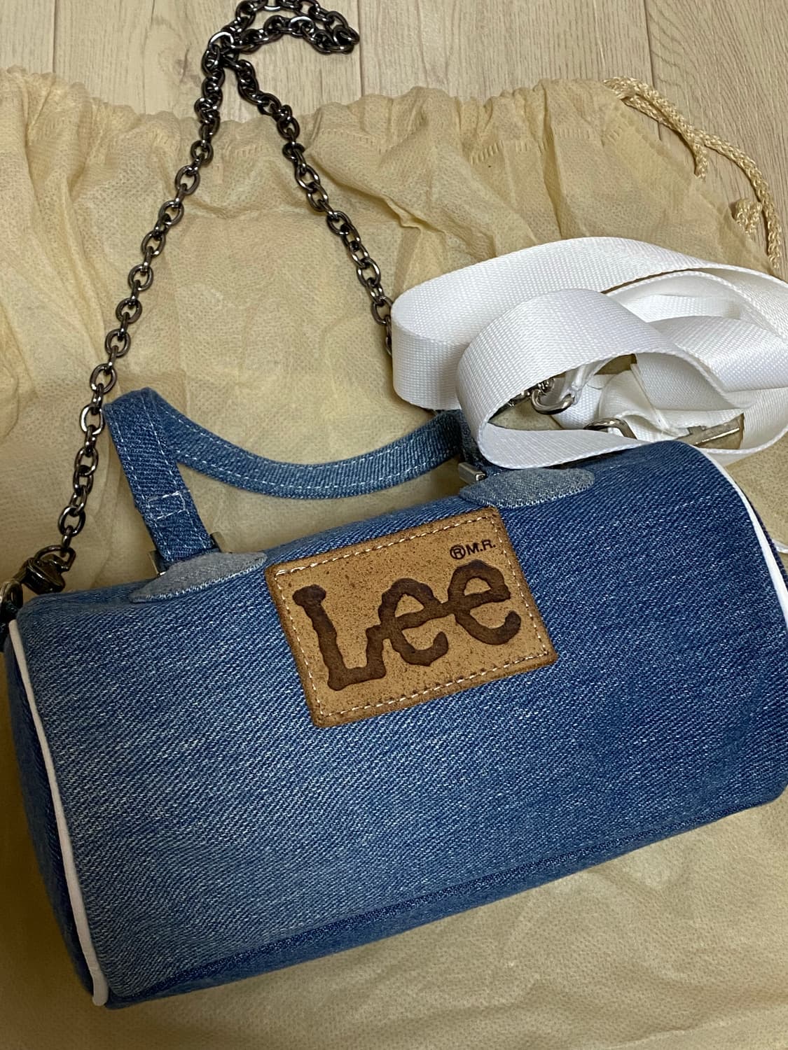 lee 빈티지 데님체인백 상품이미지3