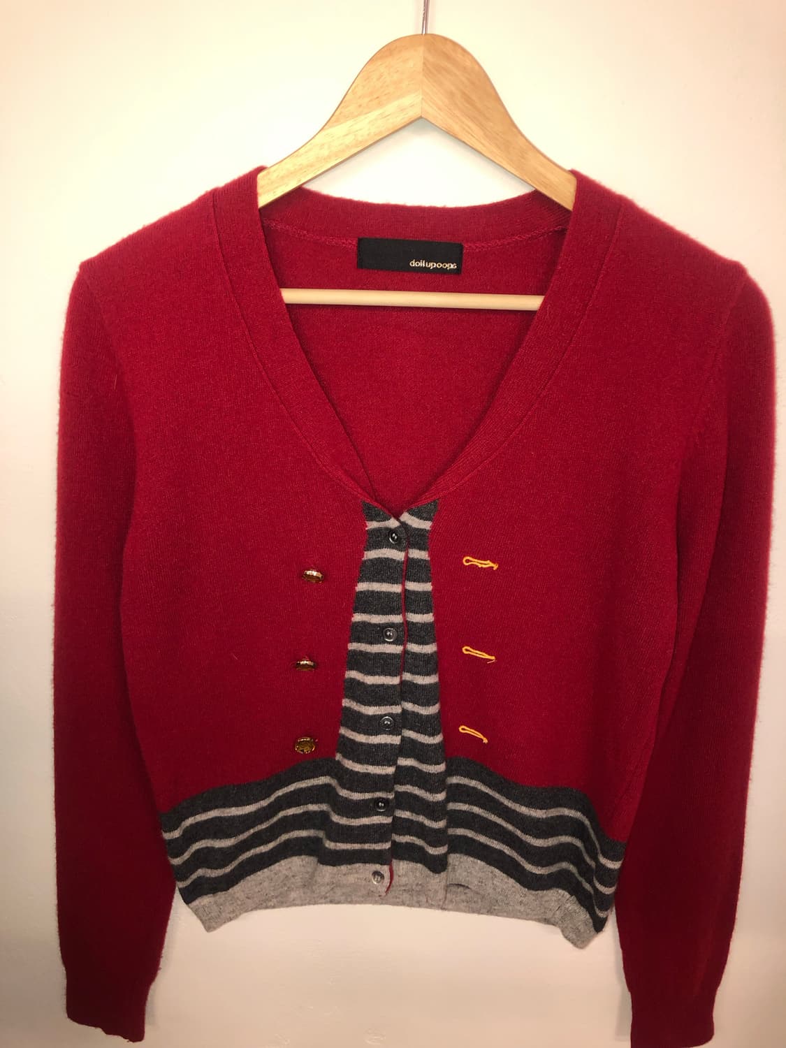 button stripe cardigan 상품이미지2