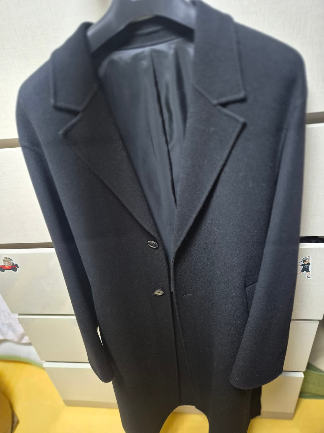 더니트컴퍼니 로브 핸드메이드 코트 블랙(L) 상품이미지1