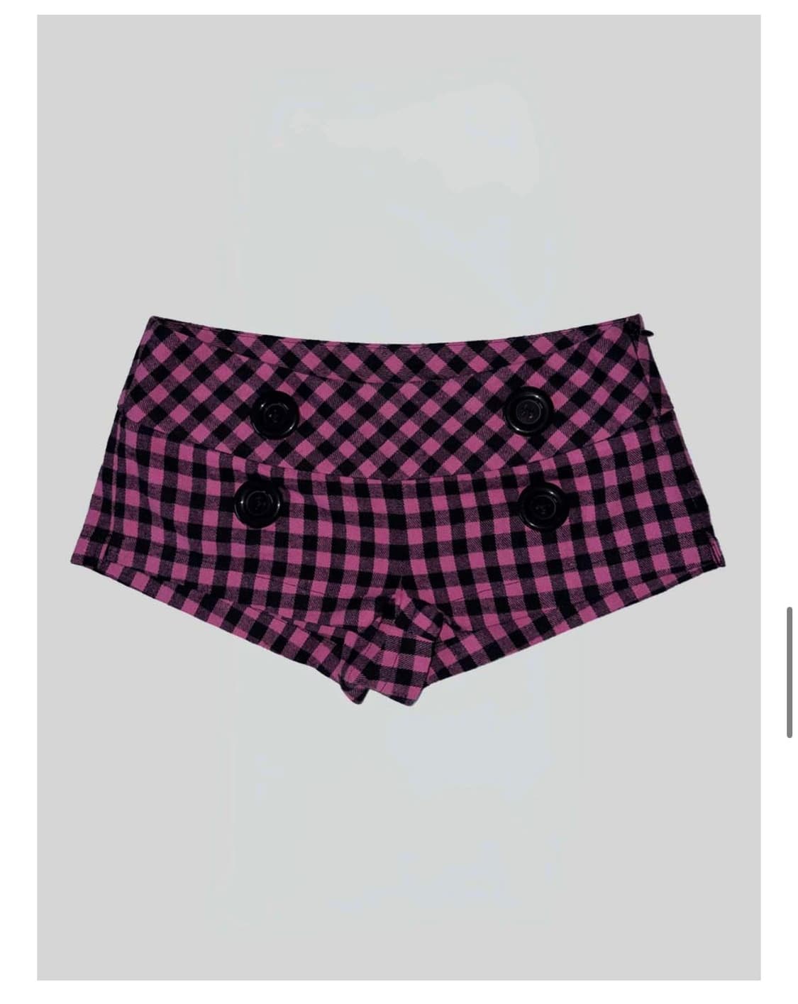 스컬프터 New Emo Gingham Micro Shorts체크 핑크 상품이미지1