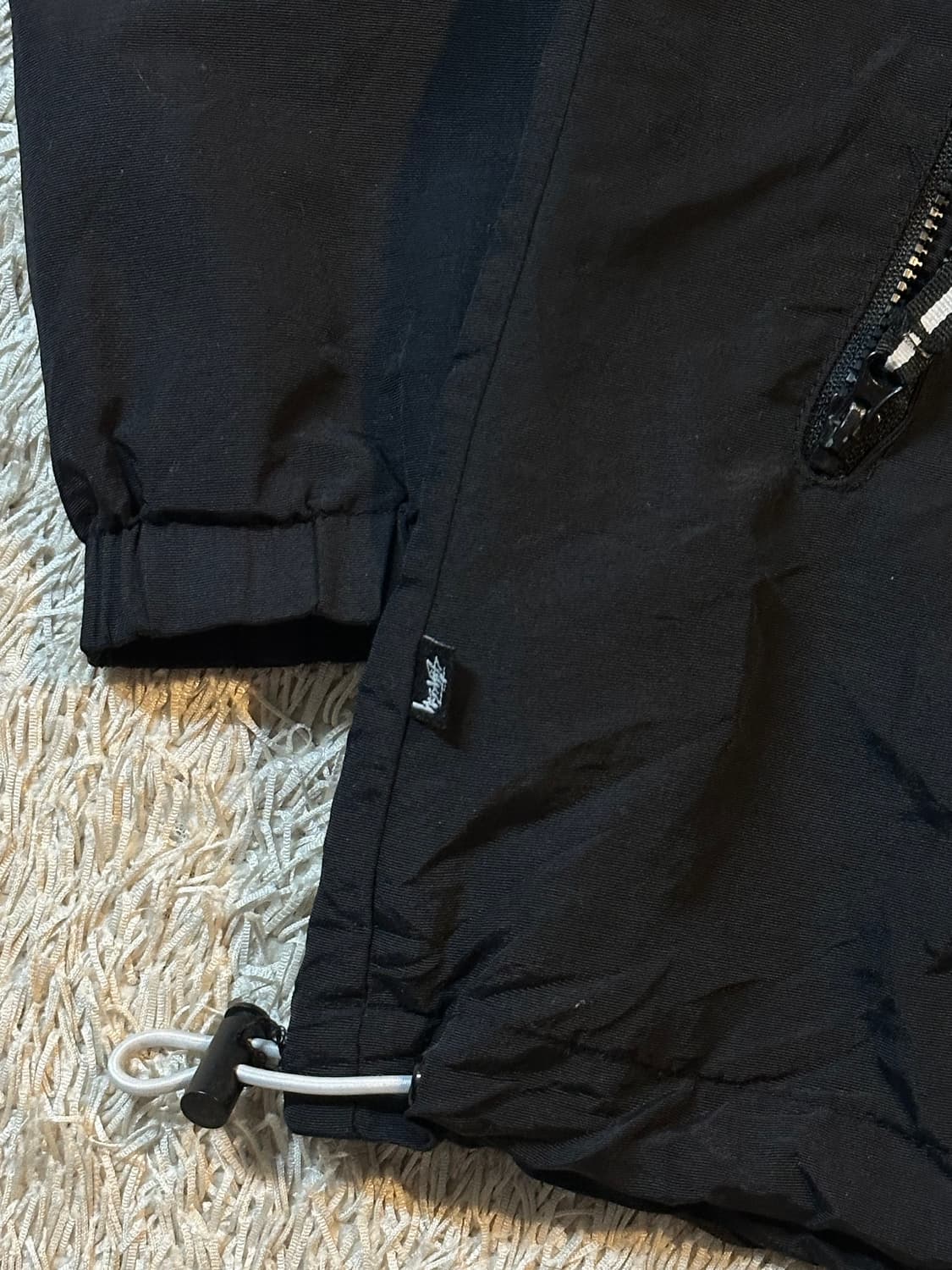 희귀) 스투시 STUSSY 월드투어 후드 바람막이 자켓 블랙 상품이미지3