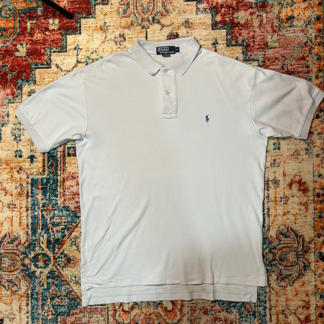 [XL] 폴로 랄프로렌 아이스 블루 포니 로고 카라 반팔 상품이미지1