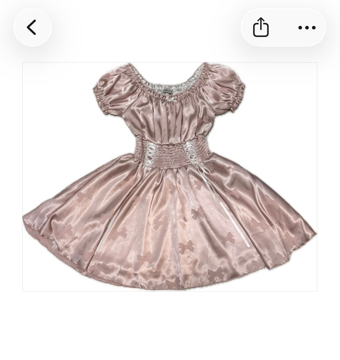 rosecandy 일본빈티지 핑크아일렛리본원피스 상품이미지1