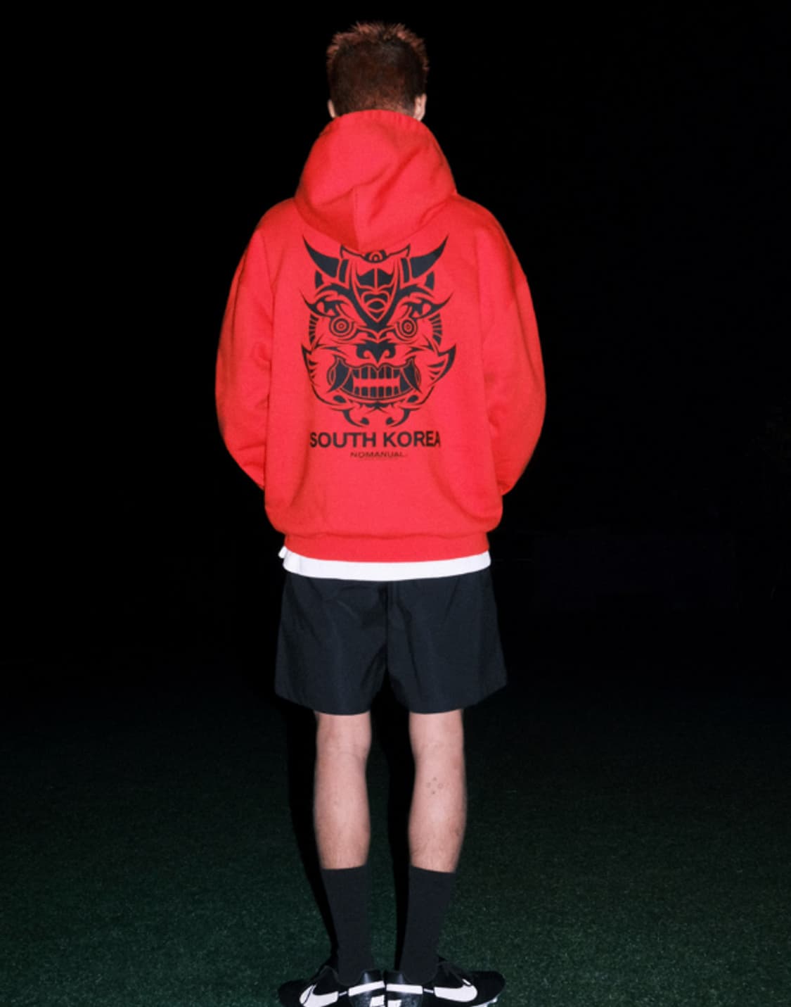 노매뉴얼 팀 코리아 후드 레드 (L) 상품이미지5
