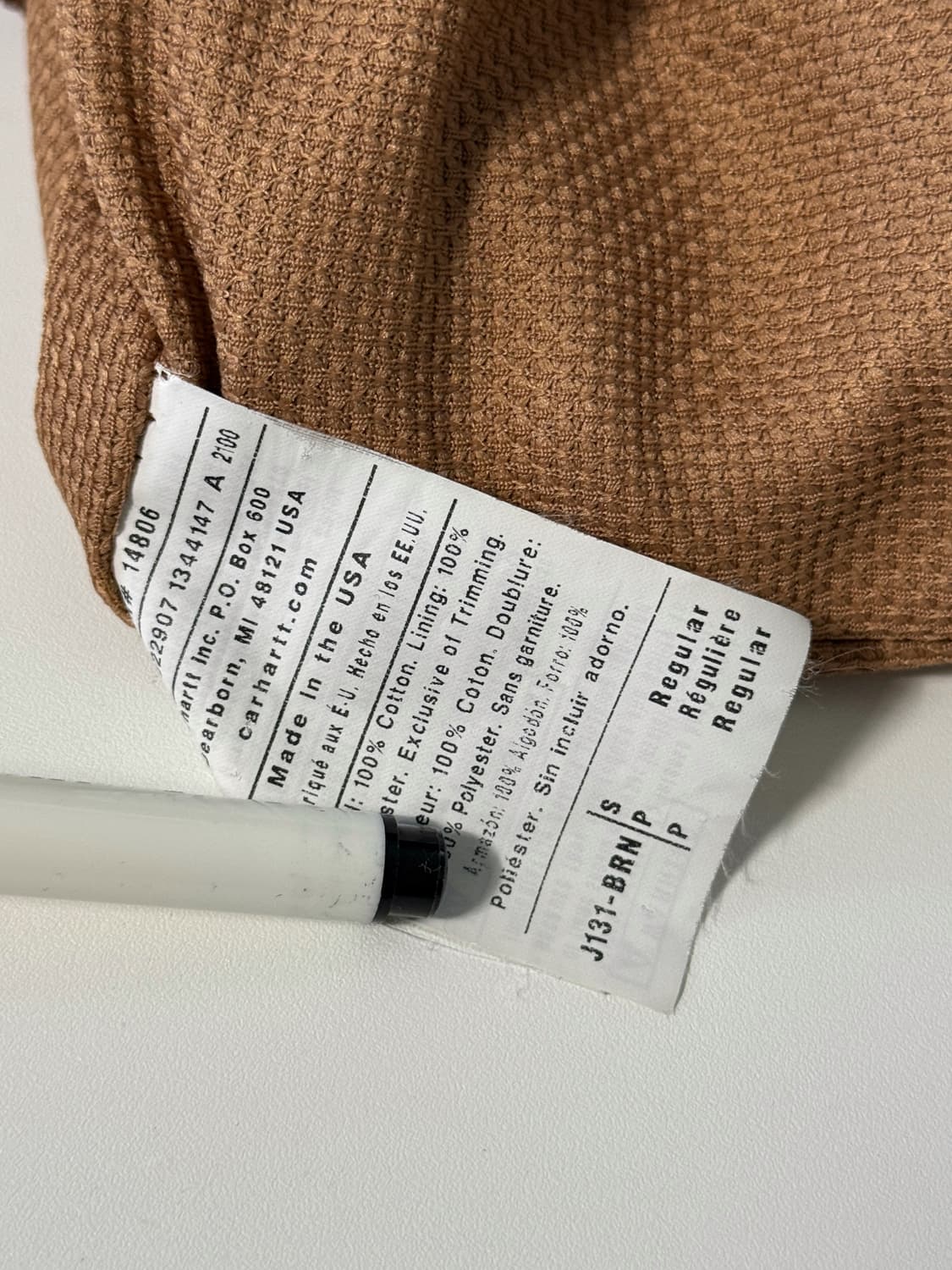 칼하트 usa 90's 루즈핏 브라운 덕 액티브 후드 자켓  상품이미지7