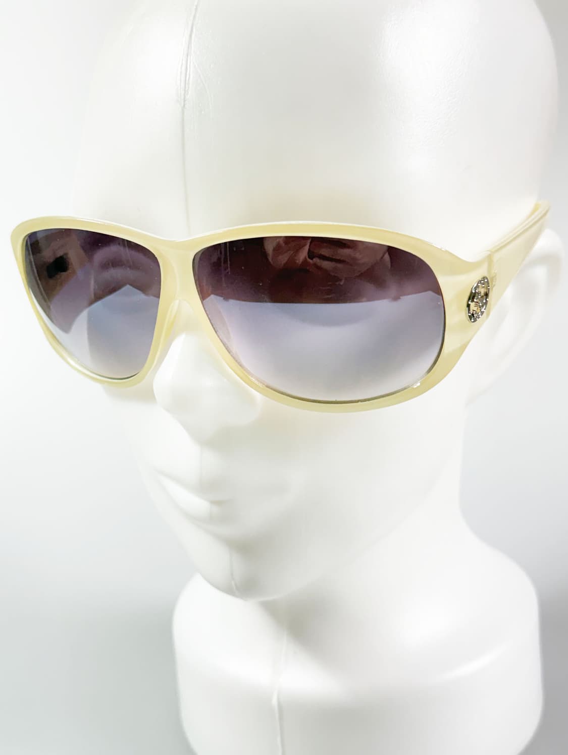 아이보리 오버사이드 스퀘어 프레임 빈티지 선글라스 상품이미지8